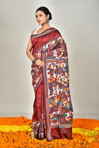 BANGALORE SILK KANTHA SAREE