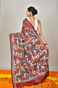BANGALORE SILK KANTHA SAREE