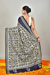 BANGALORE SILK KANTHA SAREE