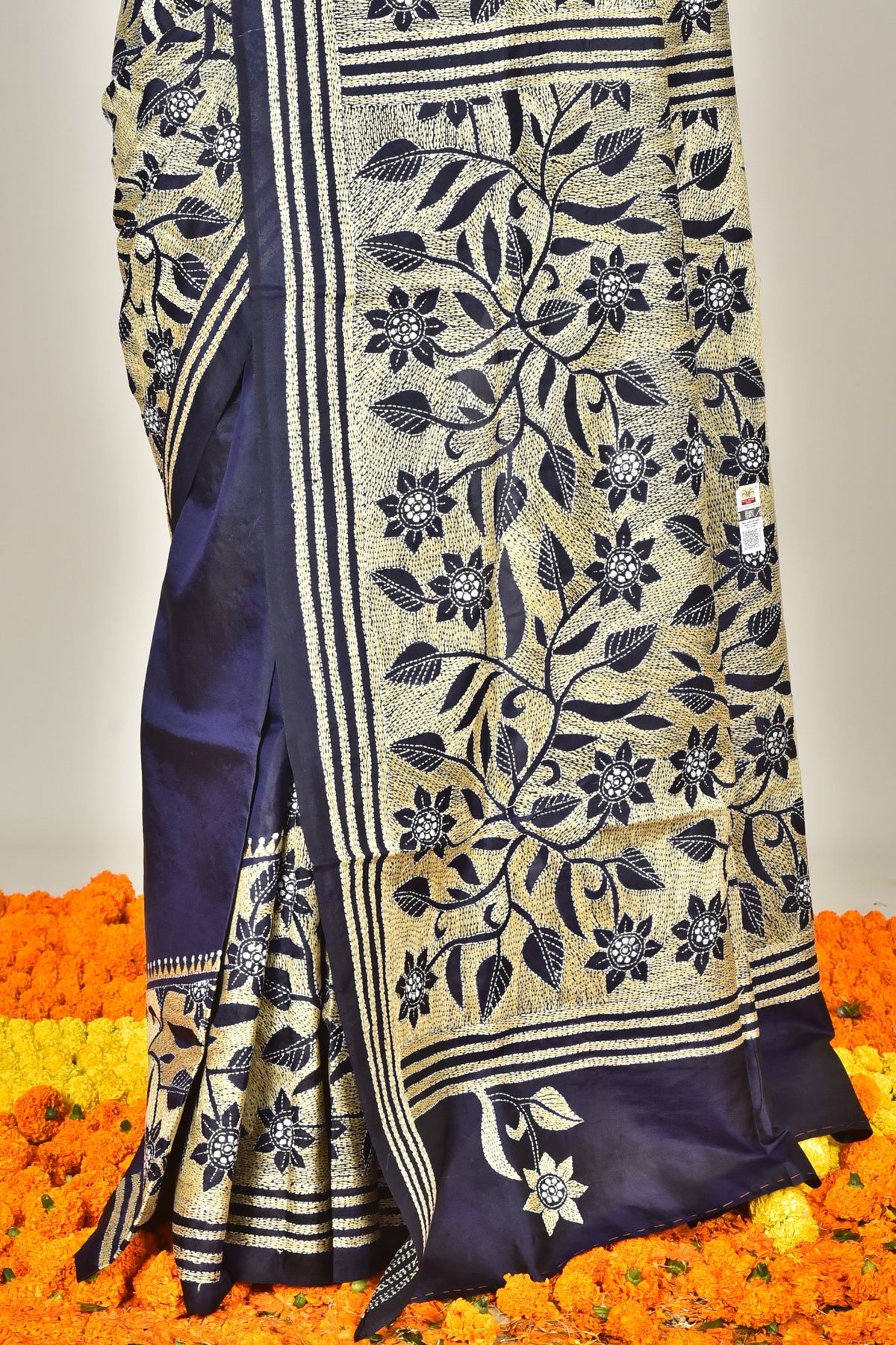 BANGALORE SILK KANTHA SAREE