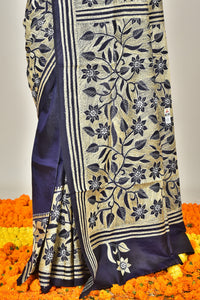 BANGALORE SILK KANTHA SAREE