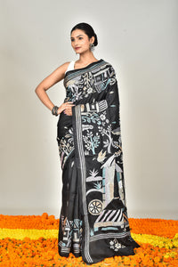 BANGALORE SILK KANTHA SAREE