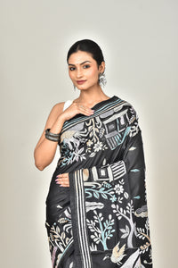 BANGALORE SILK KANTHA SAREE
