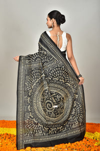 BANGALORE SILK KANTHA SAREE