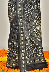 BANGALORE SILK KANTHA SAREE
