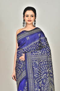 BANGALORE SILK KANTHA SAREE