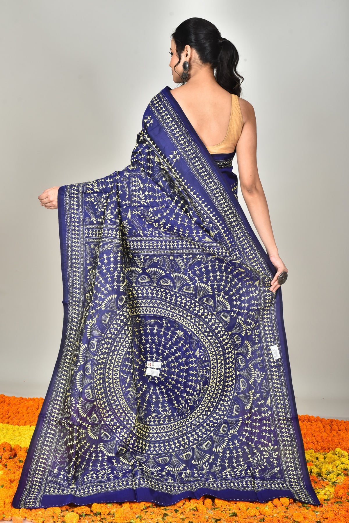 BANGALORE SILK KANTHA SAREE