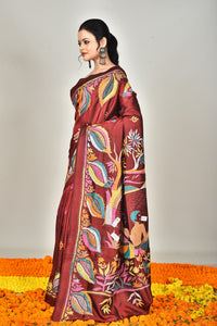 BANGALORE SILK KANTHA SAREE
