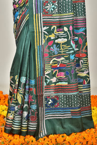 BANGALORE SILK KANTHA SAREE