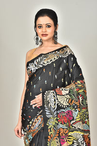 BANGALORE SILK KANTHA SAREE