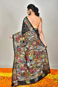 BANGALORE SILK KANTHA SAREE