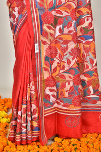 BANGALORE SILK KANTHA SAREE