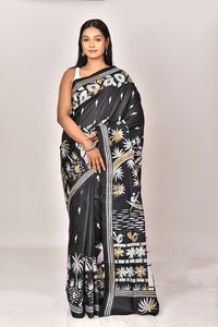 BANGALORE SILK KANTHA SAREE