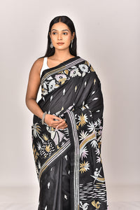 BANGALORE SILK KANTHA SAREE