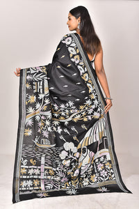 BANGALORE SILK KANTHA SAREE