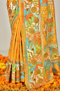 BANGALORE SILK KANTHA SAREE