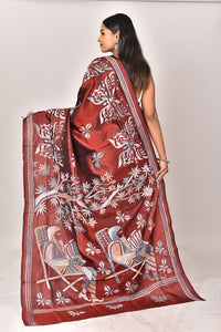 BANGALORE SILK KANTHA SAREE