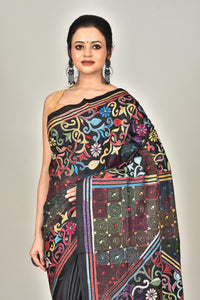 BANGALORE SILK KANTHA SAREE