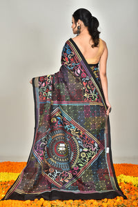 BANGALORE SILK KANTHA SAREE