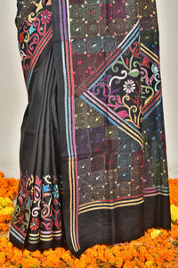 BANGALORE SILK KANTHA SAREE