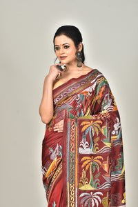 BANGALORE SILK KANTHA SAREE