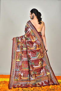 BANGALORE SILK KANTHA SAREE