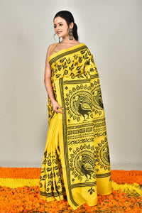 BANGALORE SILK REVERSE KANTHA SAREE