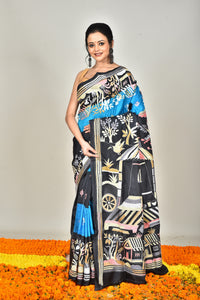 BANGALORE SILK KANTHA SAREE