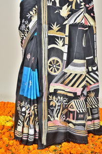 BANGALORE SILK KANTHA SAREE