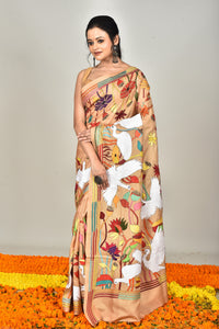 BANGALORE SILK REVERSE KANTHA SAREE