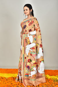 BANGALORE SILK REVERSE KANTHA SAREE