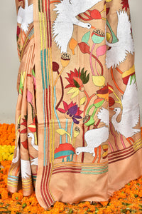 BANGALORE SILK REVERSE KANTHA SAREE