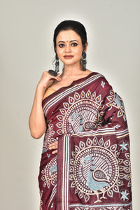 BANGALORE SILK REVERSE KANTHA SAREE