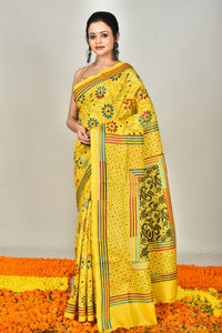 BANGALORE SILK REVERSE KANTHA SAREE