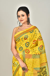 BANGALORE SILK REVERSE KANTHA SAREE