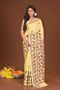 BASANTI BLENDED SILK KANTHA SAREE