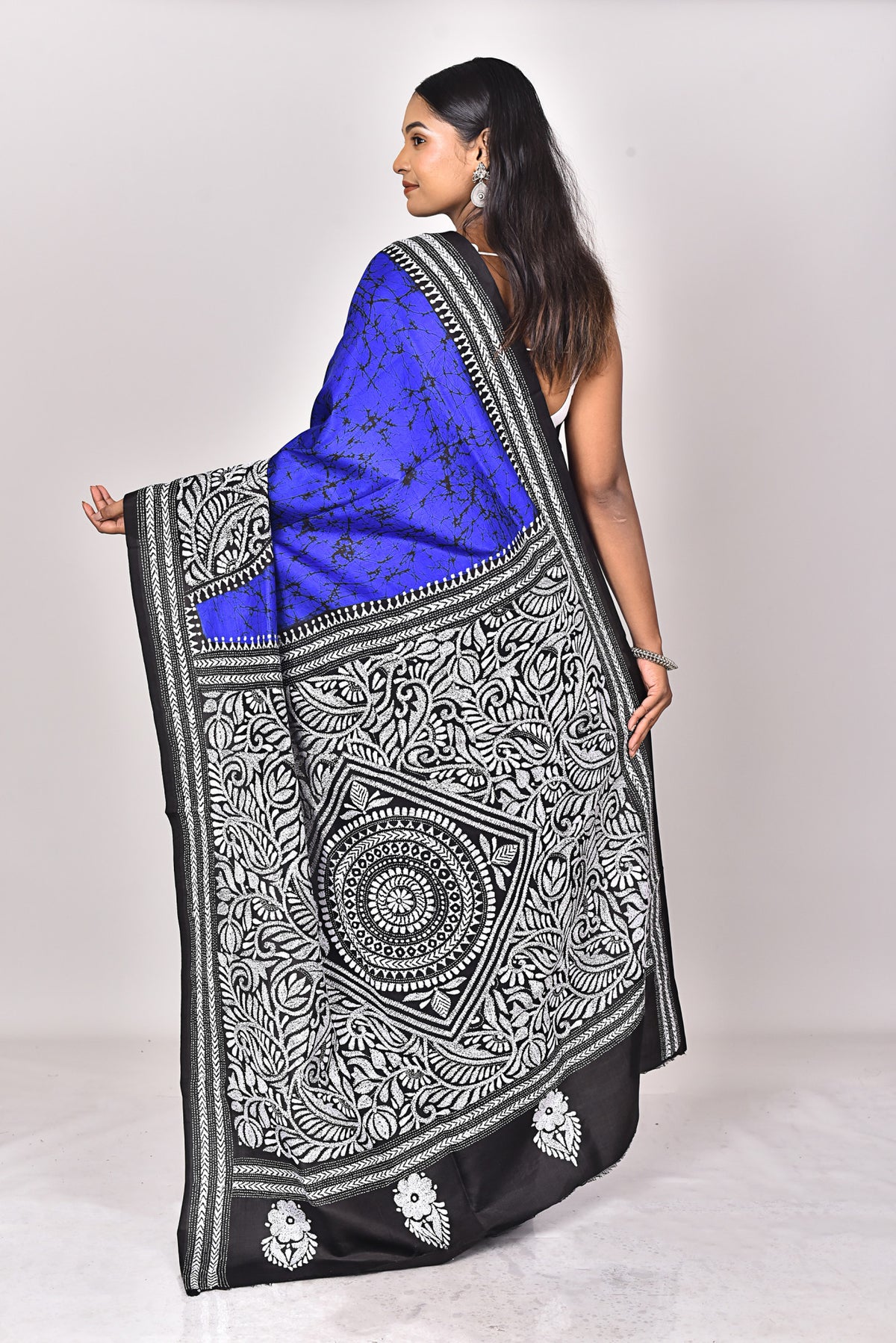 BATIK SILK KANTHA SAREE
