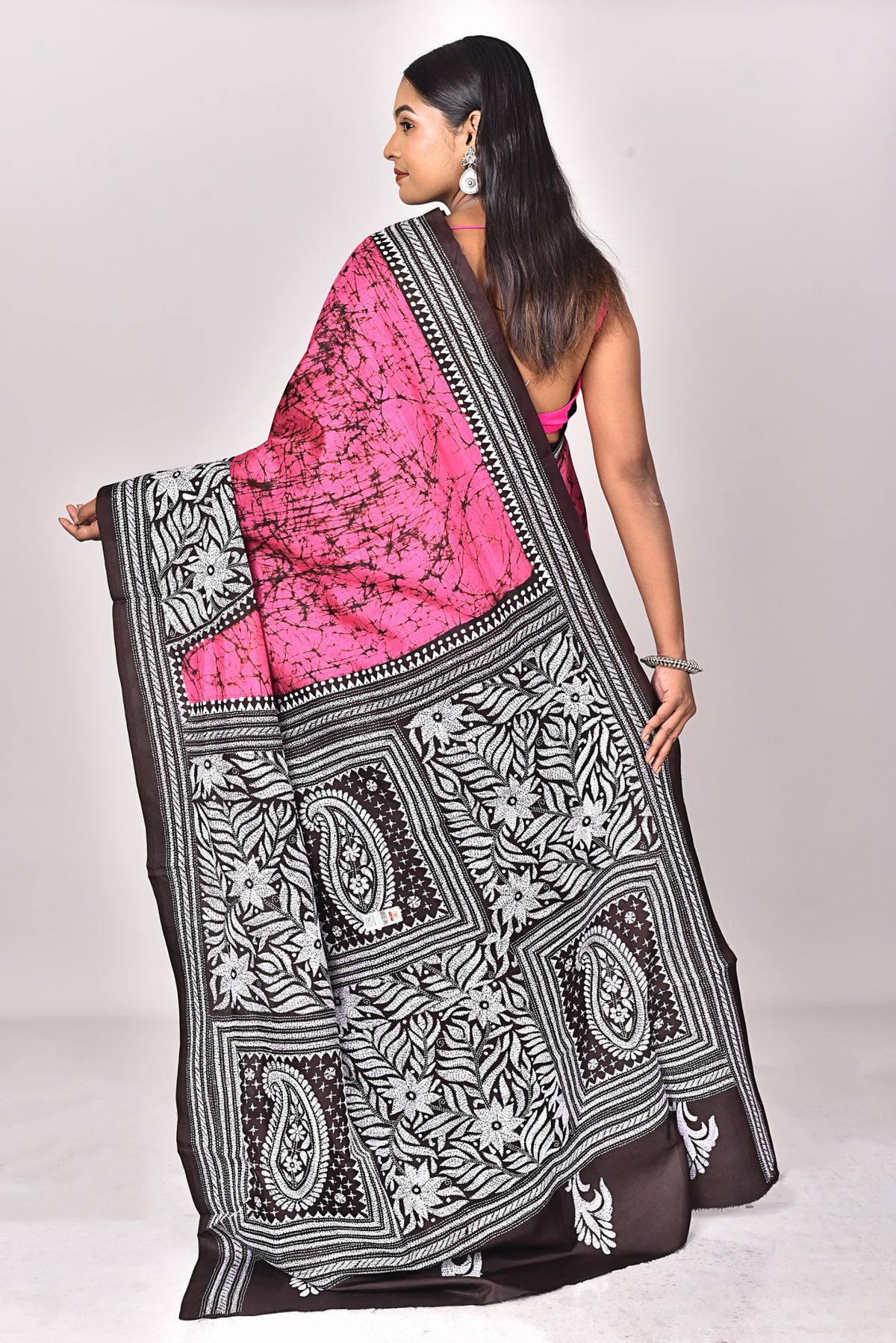 BATIK SILK KANTHA SAREE