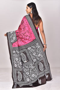 BATIK SILK KANTHA SAREE