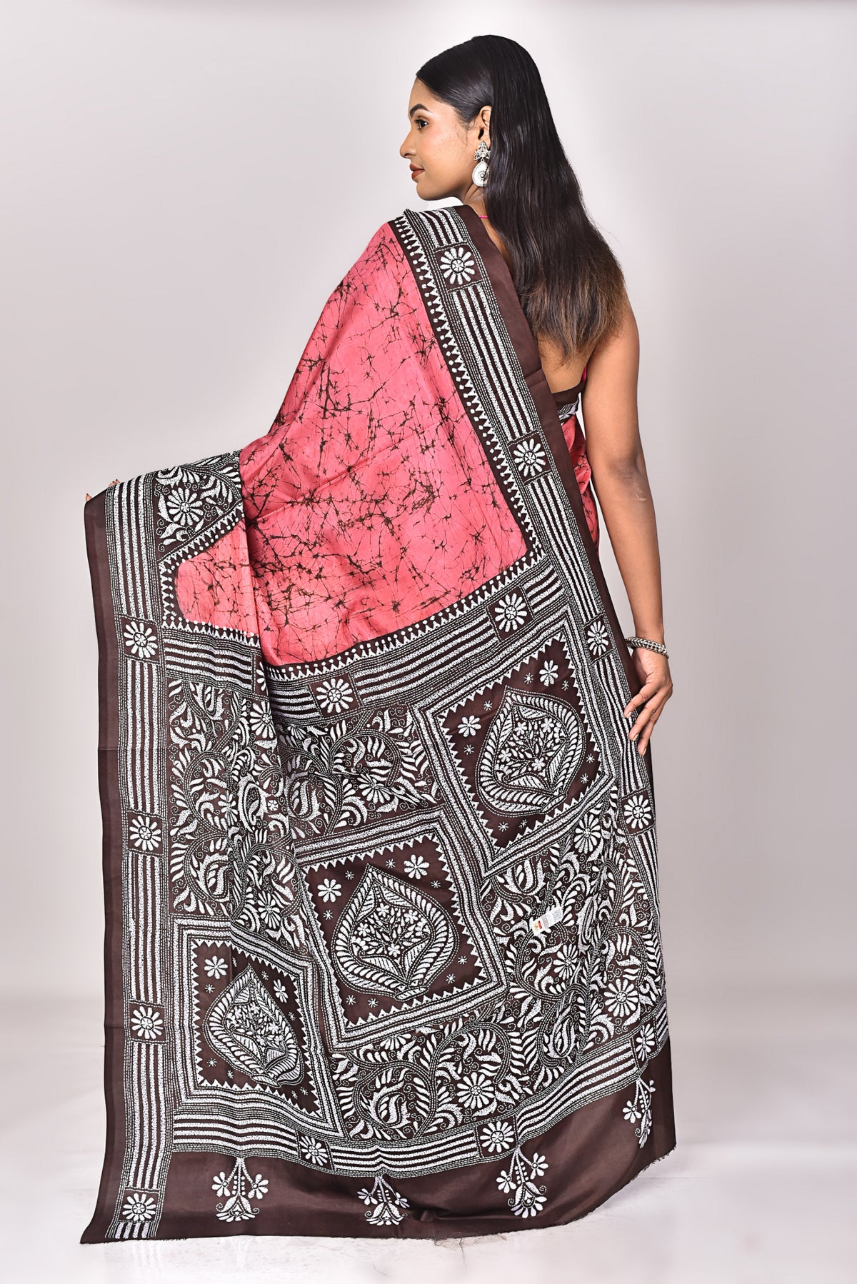 BATIK SILK KANTHA SAREE