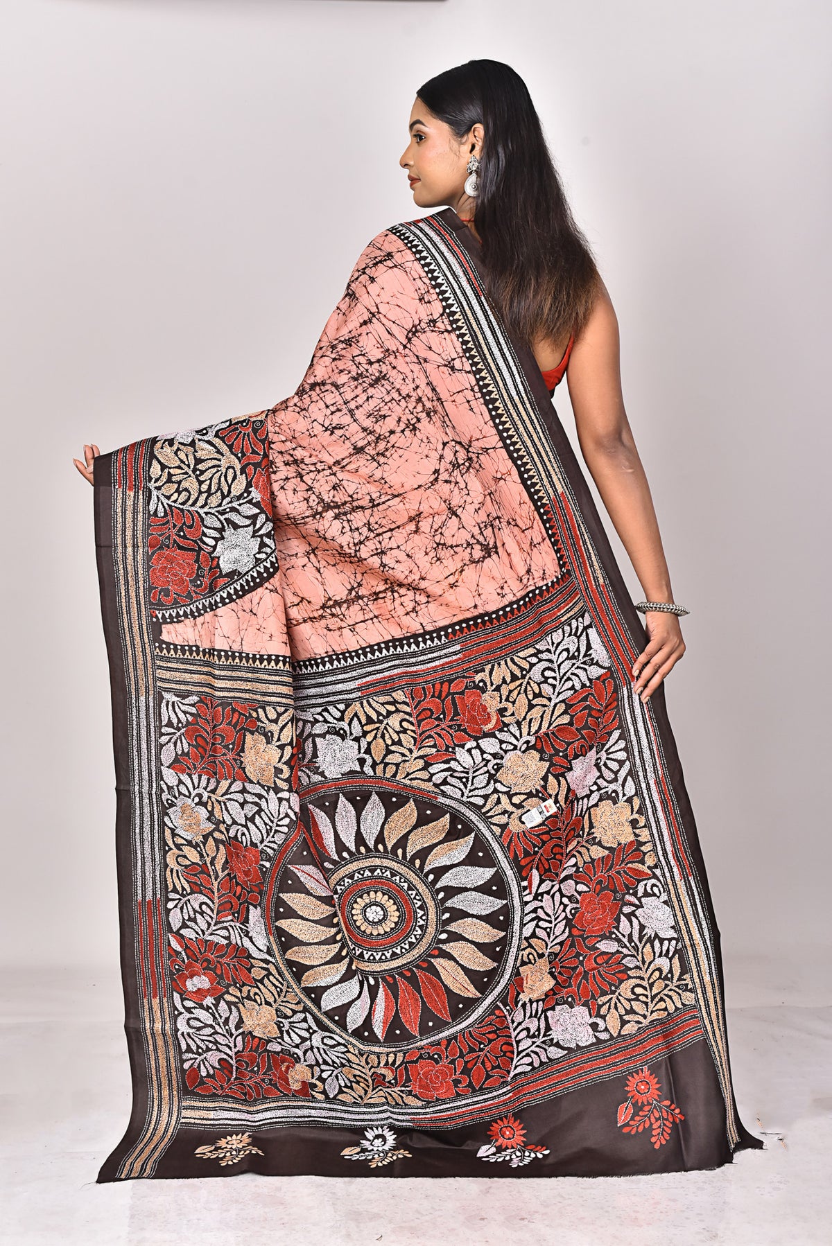 BATIK SILK KANTHA SAREE