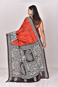 BATIK SILK KANTHA SAREE