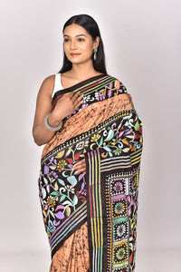 BATIK SILK KANTHA SAREE