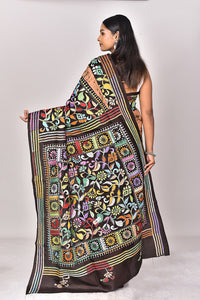BATIK SILK KANTHA SAREE