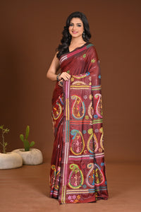 BLENDED SILK KANTHA SAREE