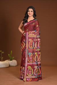 BLENDED SILK KANTHA SAREE