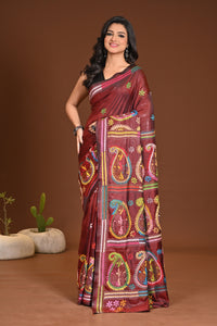 BLENDED SILK KANTHA SAREE