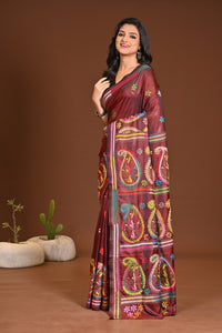 BLENDED SILK KANTHA SAREE