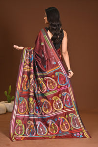 BLENDED SILK KANTHA SAREE