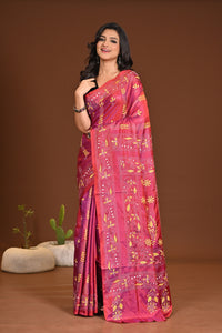 BLENDED SILK KANTHA SAREE
